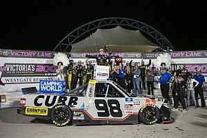 Eckes takes surprise Vegas Truck win as playoff drivers stumble