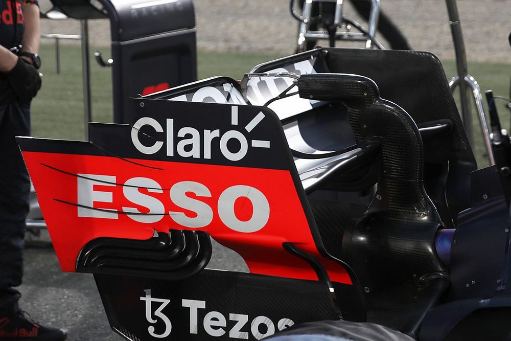 Red Bull Racing RB16B rear wing detail