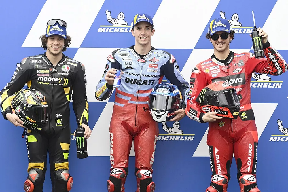 Marco Bezzecchi, VR46 Racing Team, Alex Marquez, Gresini Racing, Francesco Bagnaia, Ducati Team