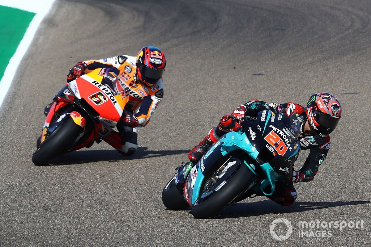 Quartararo: "Frenato dalla pressione della gomma anteriore!"