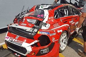 Incomprensione Scalvini-Baldan ad Imola: Nicola capotta 8 volte, clavicola e Hyundai K.O.!