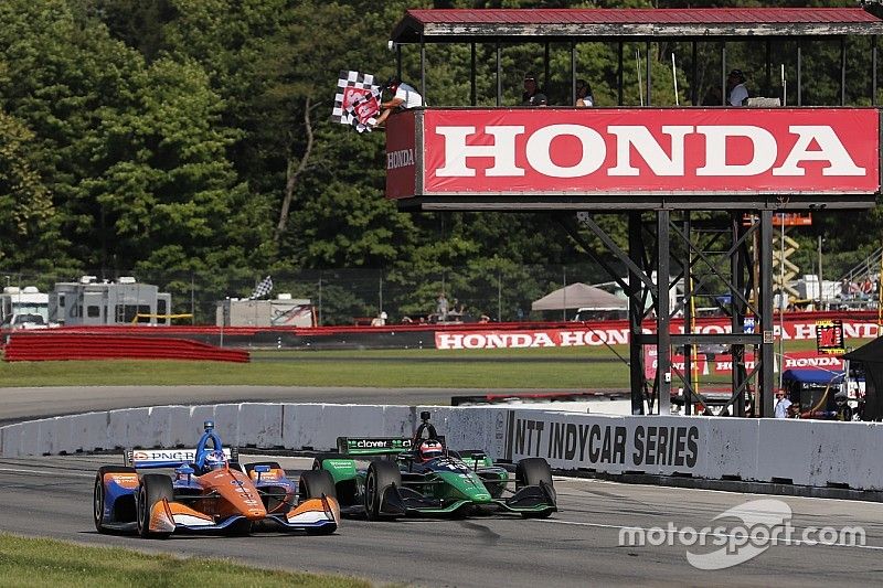 IndyCar Mid-Ohio: Dixon gewinnt Ganassi-Fotofinish gegen Rosenqvist