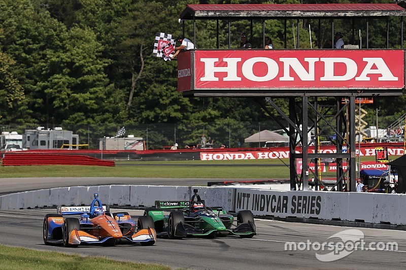 IndyCar Mid-Ohio: Dixon gewinnt Ganassi-Fotofinish gegen Rosenqvist
