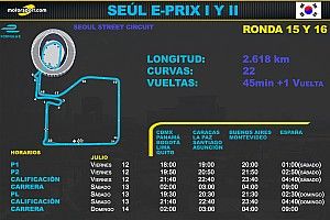 Horarios para el Seúl ePrix I y II