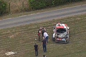 Vídeo: fuerte accidente de Rovanpera cuando lideraba el WRC de Bélgica