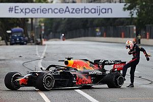 PÓDIO: Acompanhe tudo sobre insano GP do Azerbaijão com vitória de Pérez, batida de Verstappen e erro de Hamilton