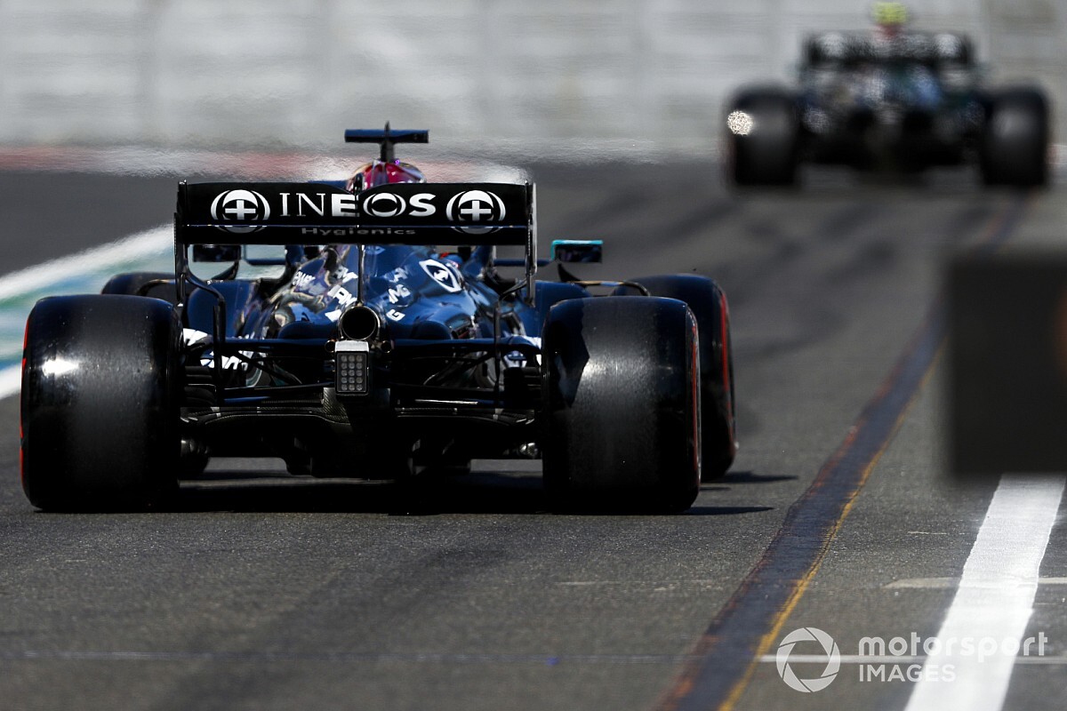 Mercedes : le choix d'aileron arrière revient aux pilotes