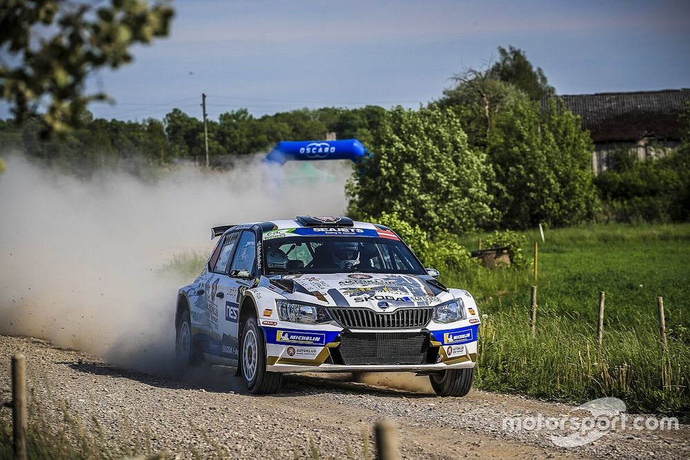 Filip Mares, Jan Hlousek, Skoda Fabia R5, FIA ERC, Rally Liepaja