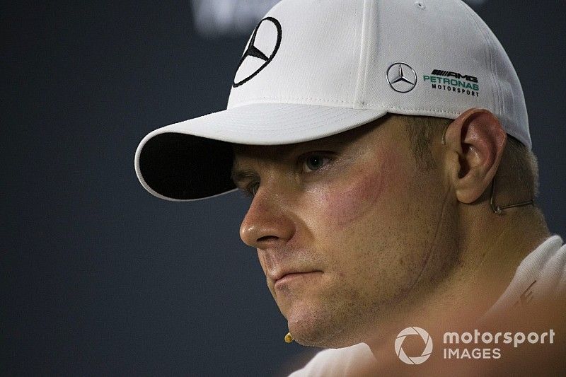 Valtteri Bottas, Mercedes AMG F1 in the press conference 