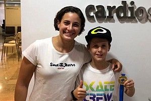 Ana Carrasco apadrina a Máximo Martínez, campeón de Europa con solo 10 años