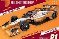 Van Kalmthout met oranje livery in Grand Prix van Indianapolis