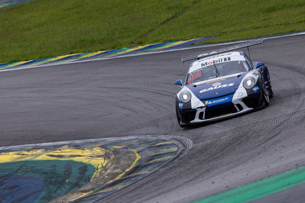 Porsche Cup: Campos segura Neumann e vence a corrida 1 da Sprint Challenge em Interlagos