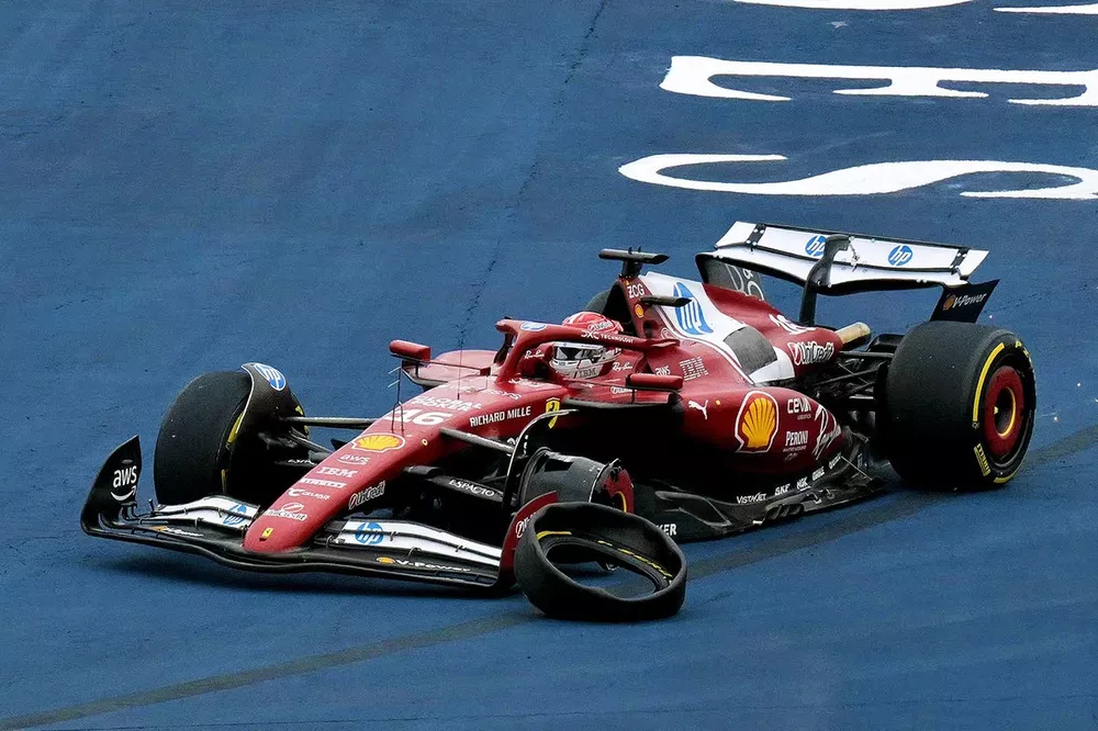 Charles Leclerc, Ferrari crash