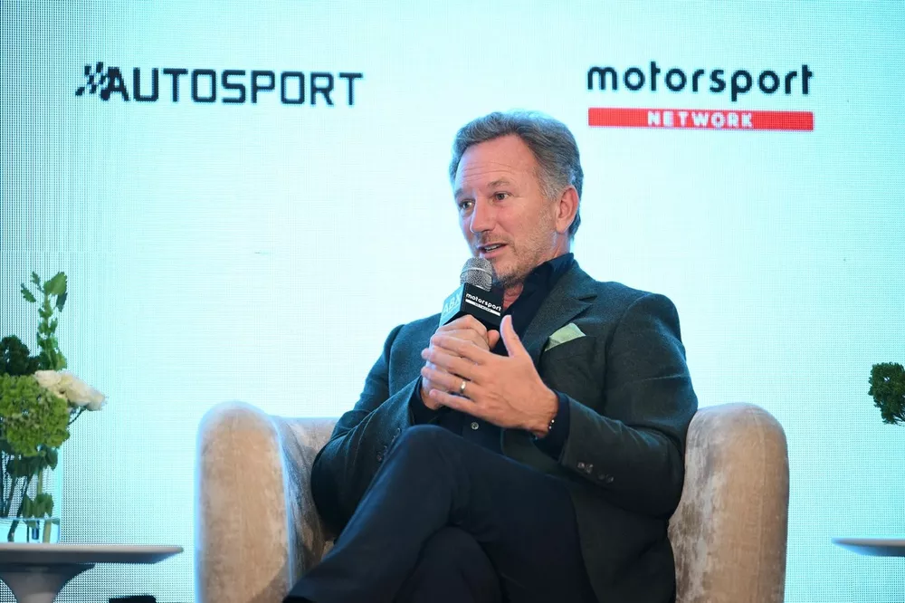 Errol Barnett and Christian Horner