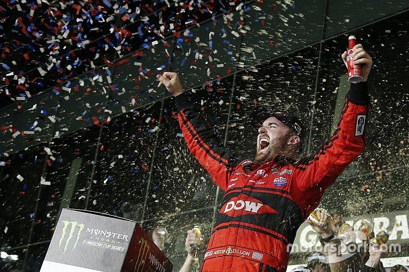 Austin Dillon, Richard Childress Racing Chevrolet Camaro celebra