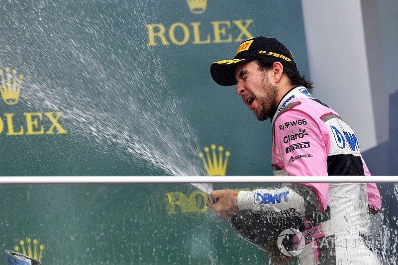 Podium: third place Sergio Perez, Force India