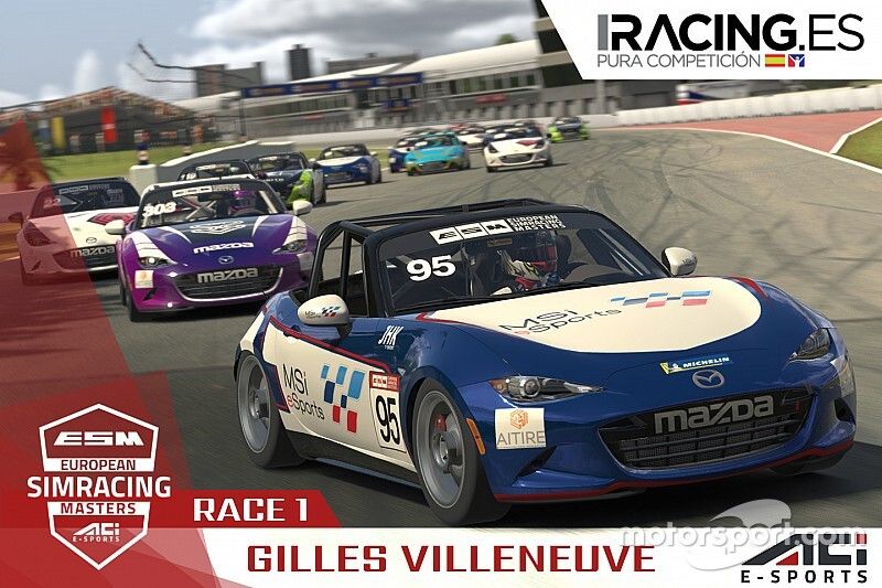 David Pérez vence en el estreno de la European SimRacing Masters