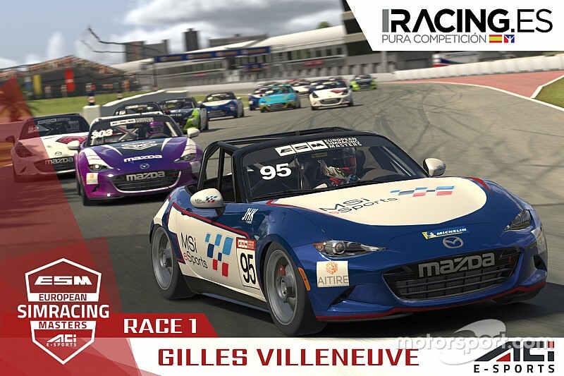 David Pérez vence en el estreno de la European SimRacing Masters