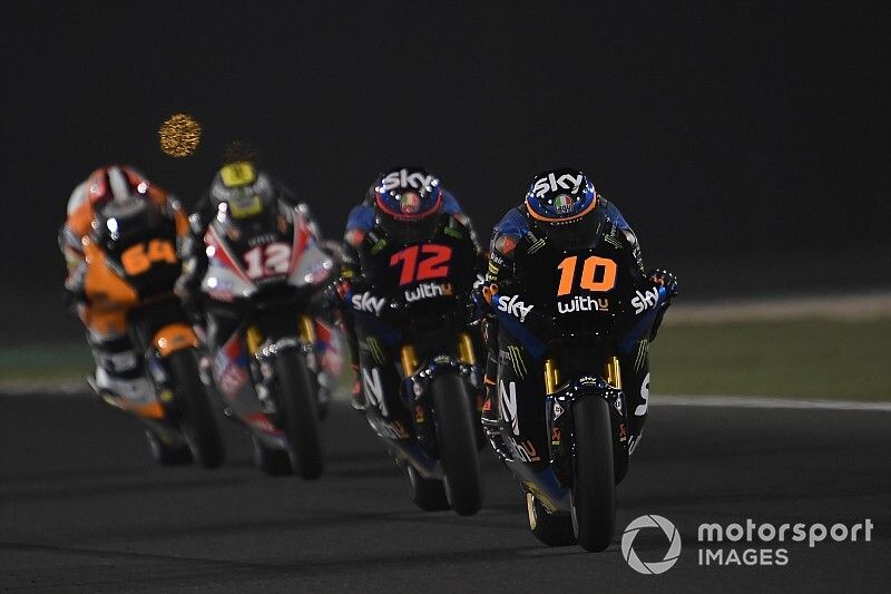 La gomma anteriore "tradisce" Marini e Bezzecchi a Losail