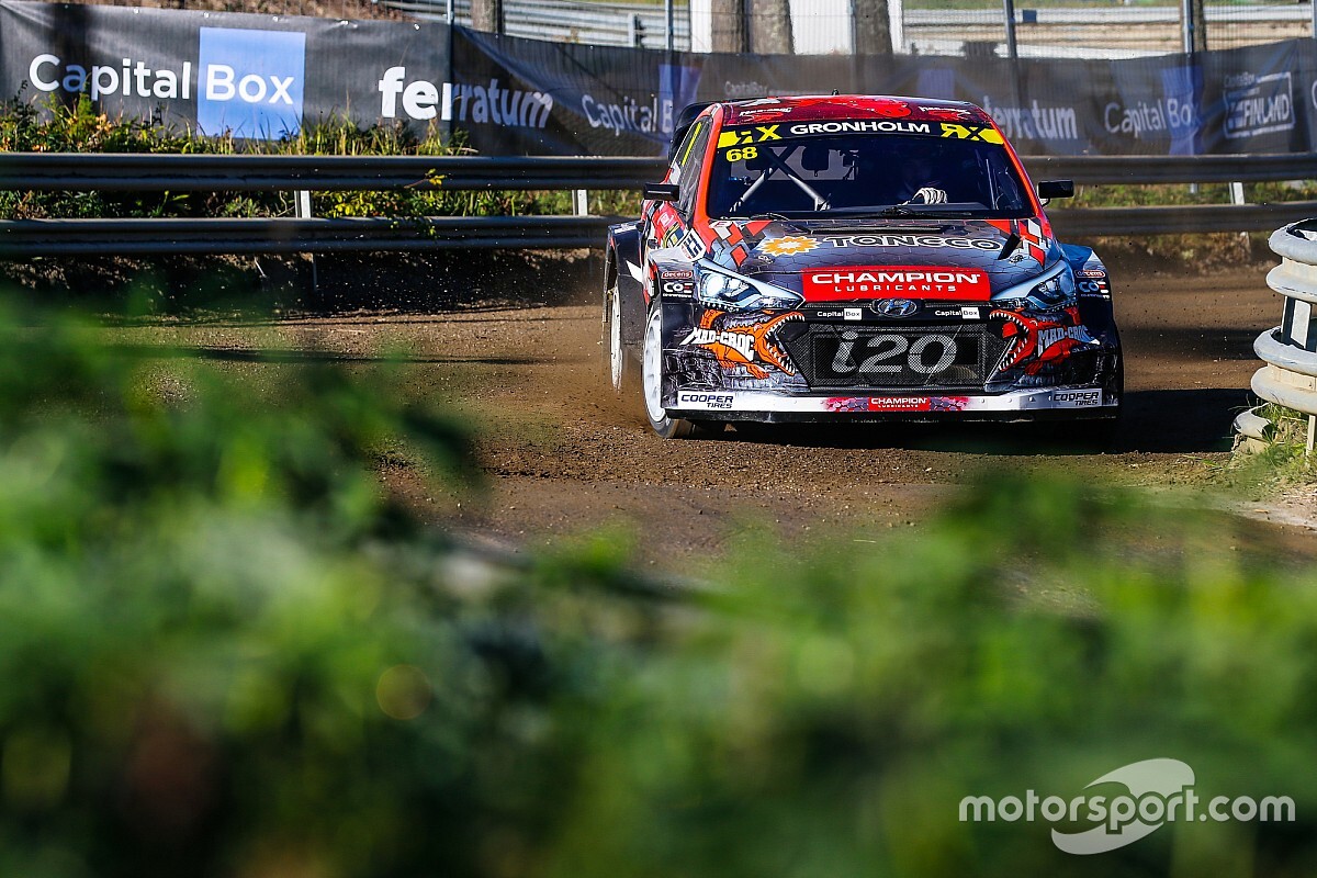 Finland WRX: Gronholm holds on to win wet home event
