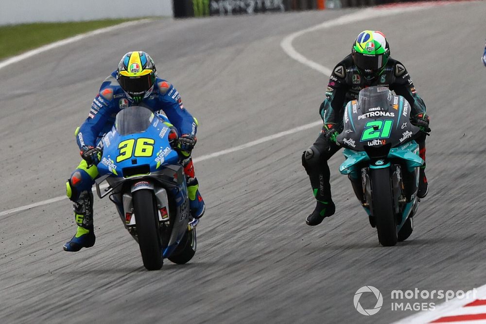 Joan Mir, Team Suzuki MotoGP, Franco Morbidelli, Petronas Yamaha SRT