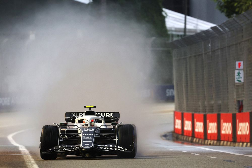 角田裕毅、難しいコンディションの予選で今季5度目のQ3進出!|F1シンガポールGP予選