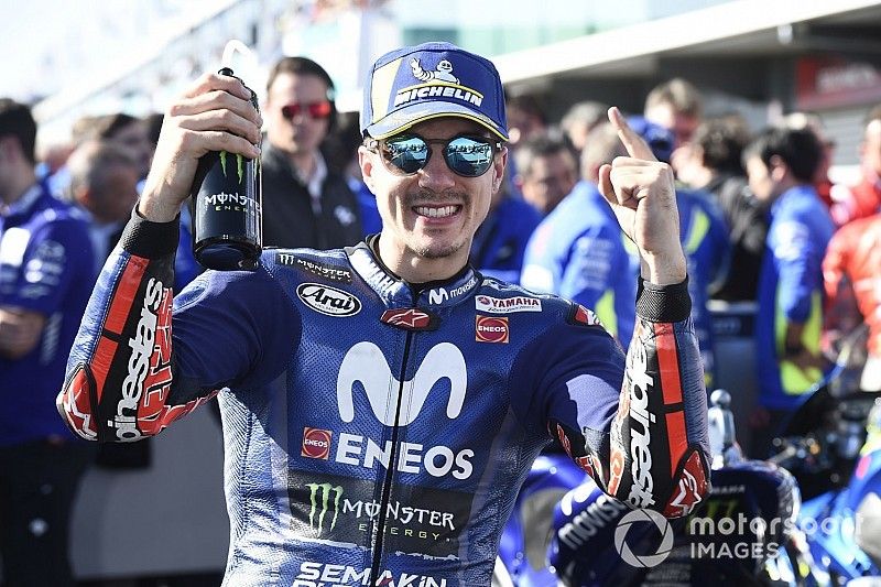 Le vainqueur Maverick Viñales, Yamaha Factory Racing