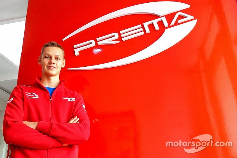 Oliver Rasmussen con Prema nel 2019 per il Campionato Italiano e Tedesco di Formula 4