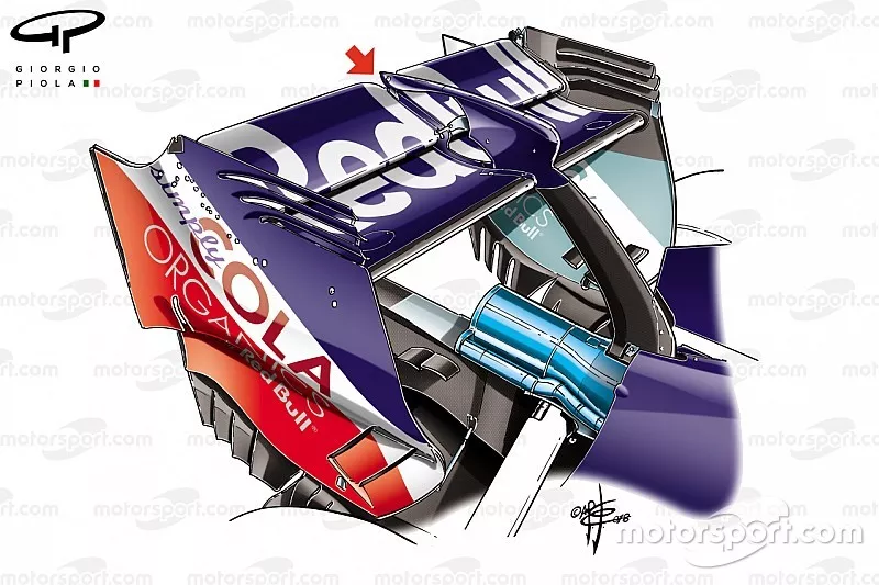 Aileron arri&egrave;re de la Toro Rosso STR13, GP d'Italie