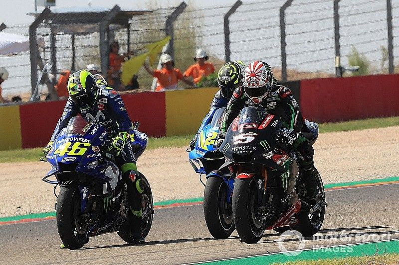 Rossi se va al suelo y todas las Yamaha se ‘condenan’ a la Q1