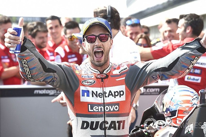 Pole sitter Andrea Dovizioso, Ducati Team