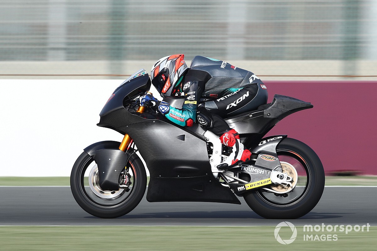 Test Moto2 Qatar, Giorno 2: Vierge con la top 6 in 0"089