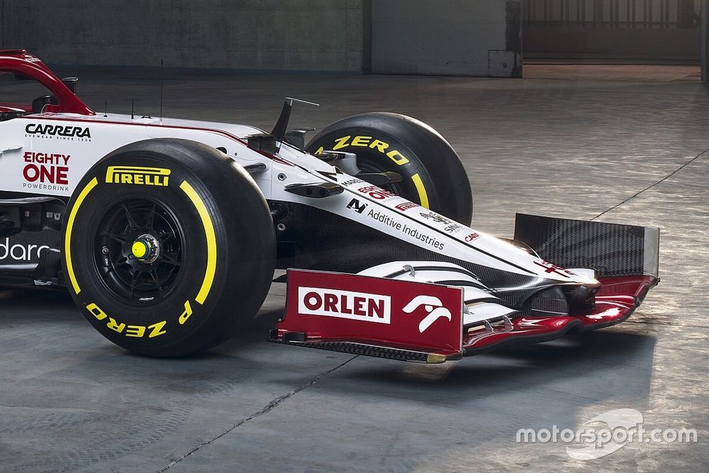 Aileron avant de l'Alfa Romeo Racing C41