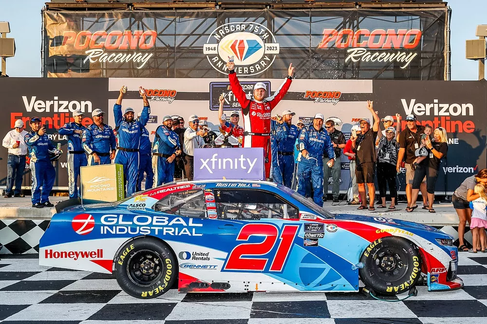 Race winner Austin Hill, Richard Childress Racing, Chevrolet Camaro