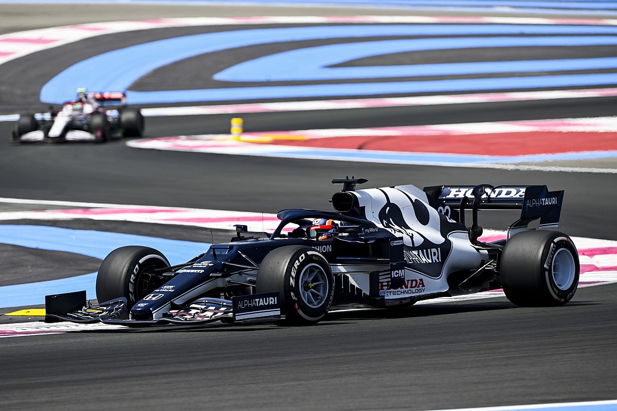 F1フランスFP1速報:メルセデスがワンツー、アルファタウリ・ホンダの角田裕毅は10番手