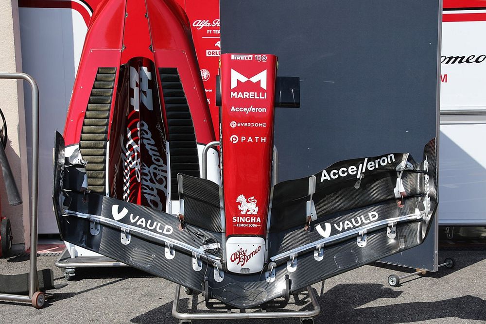 Alfa Romeo C42 nose detail