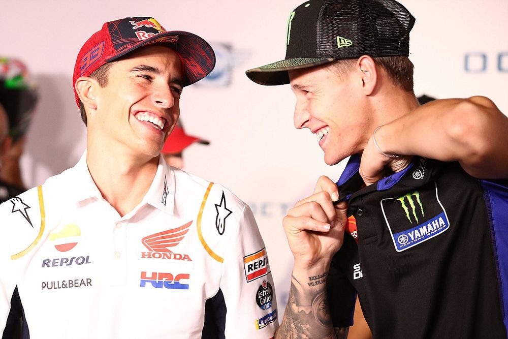 Fabio Quartararo Terima Tantangan Marc Marquez