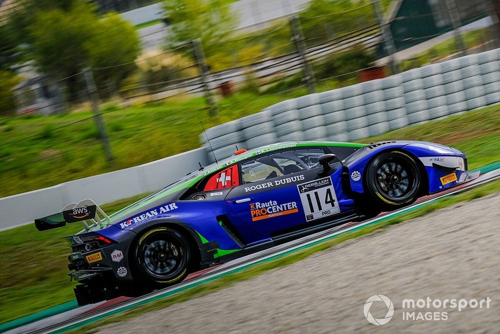 #114 Emil Frey Racing Lamborghini Huracan GT3 Evo: Jack Aitken, Konsta Lappalainen, Arthur Rougier