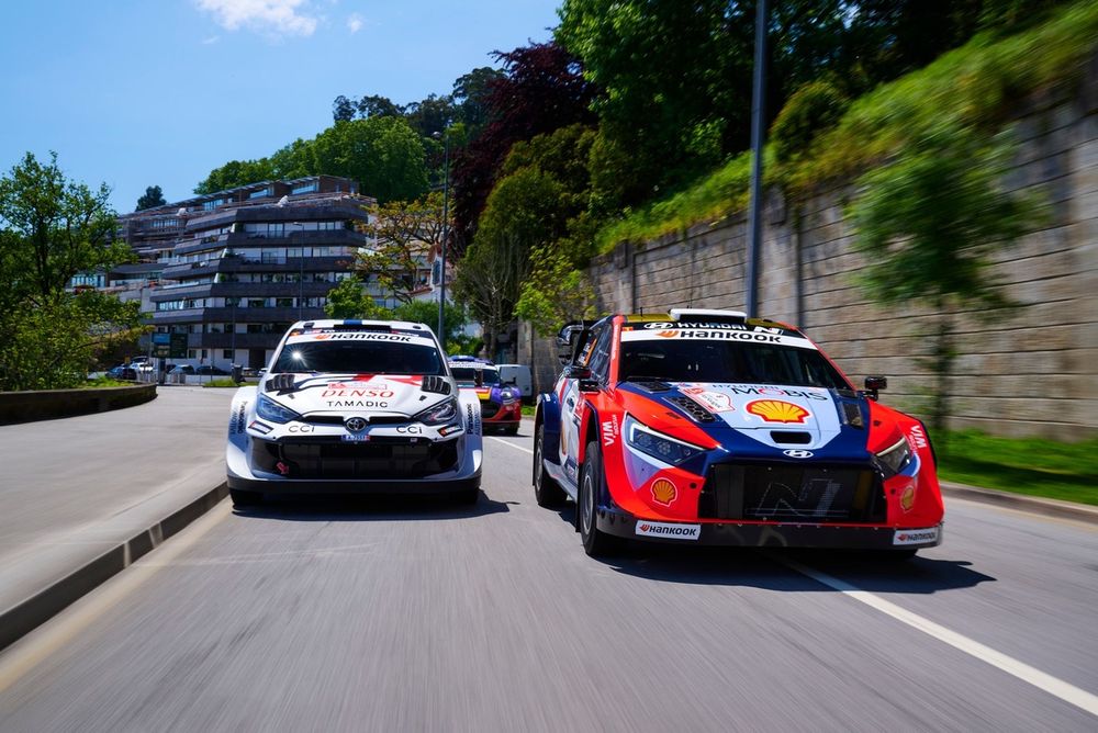 Ott Tänak, Martin Järveoja, Hyundai World Rally Team Hyundai i20 N Rally1, Kalle Rovanperä, Jonne Halttunen, Toyota Gazoo Racing WRT Toyota GR Yaris Rally1