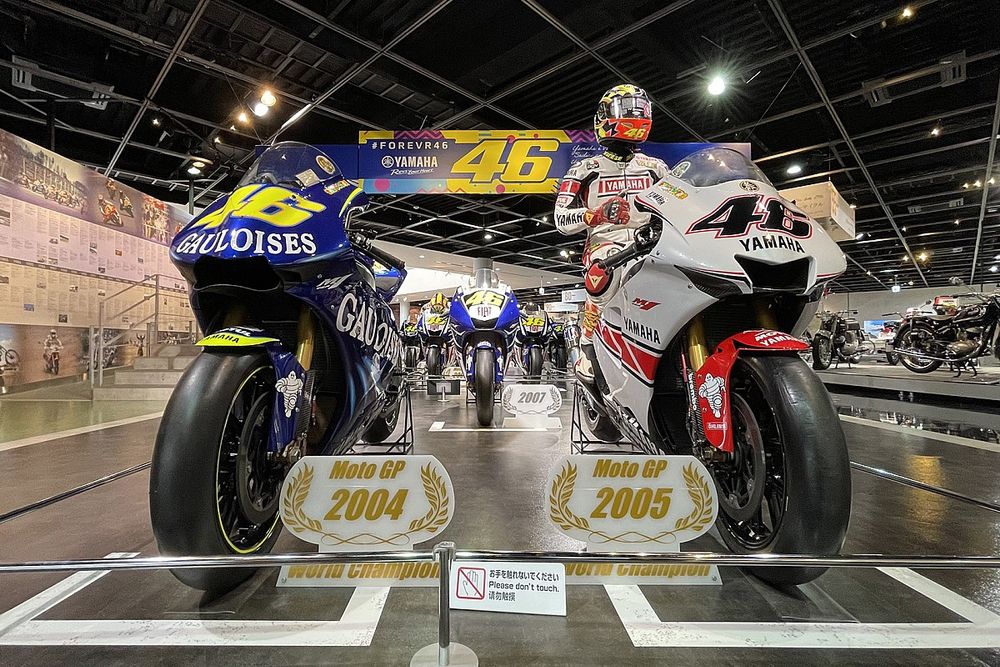バレンティーノ・ロッシの歴代YZR-M1が集結! ヤマハコミュニケーションプラザで展示中