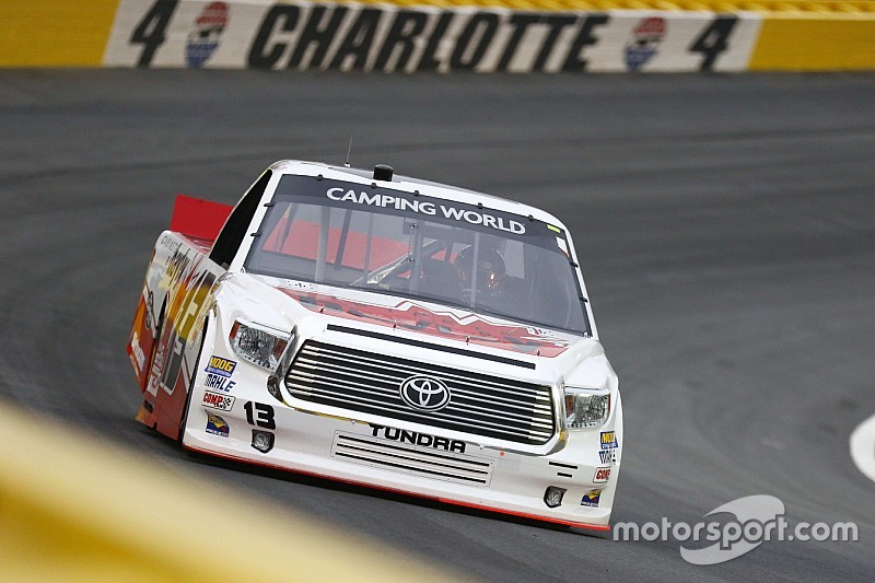 15th place for Cameron Hayley in Charlotte Truck race