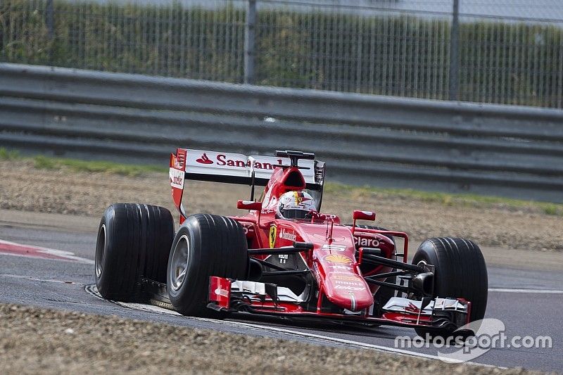 Sebastian Vettel, Ferrari tests the 2017 spec Pirelli