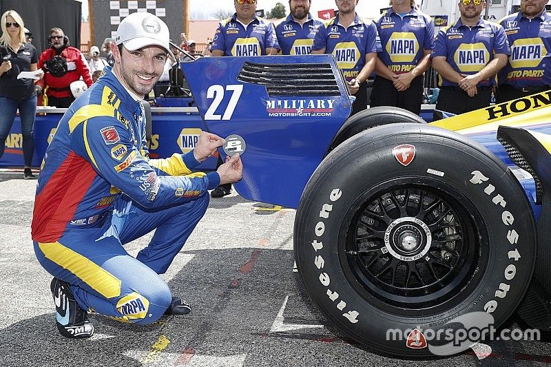 Polesitter Alexander Rossi, Andretti Autosport Honda