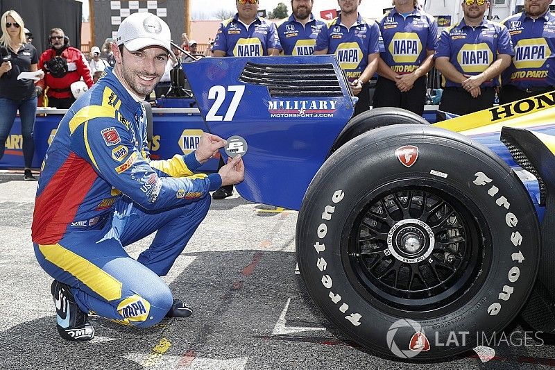 Polesitter Alexander Rossi, Andretti Autosport Honda