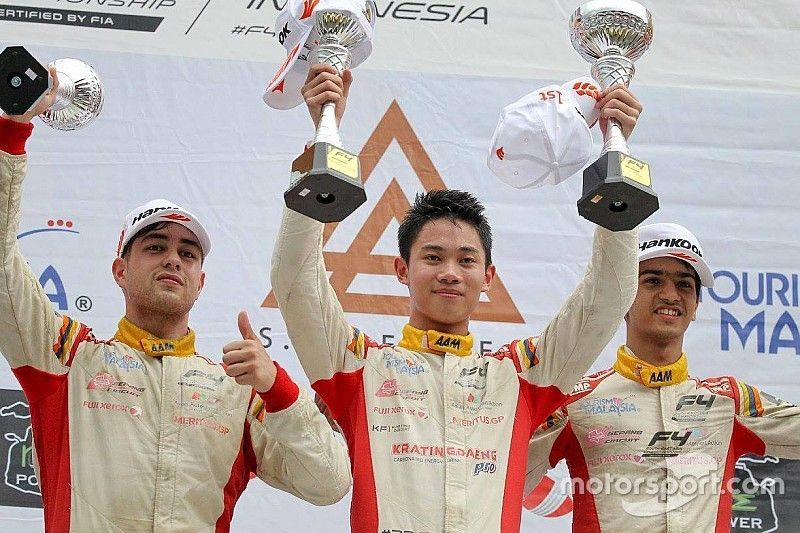 Presley Martono, Faine Kahia, Mohammed Nalwala, Podium Race 4, Sentul