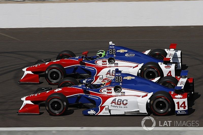 Conor Daly, A.J. Foyt Enterprises Chevrolet, Carlos Munoz, A.J. Foyt Enterprises Chevrolet