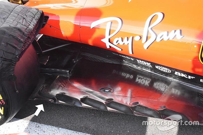 Ferrari: cambiati anche il fondo e l'ala anteriore sulla SF70H