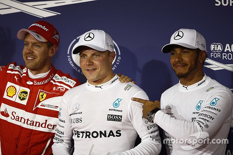 【F1】バーレーンGP予選:ボッタス、ハミルトン下し自身初ポール獲得