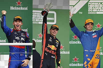 Verstappen, Gasly, Sainz: El podio más joven de la historia de la F1