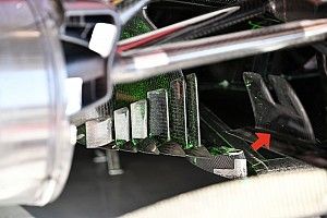 Új sérülésvédő anyag jelent meg az F1-es autók bargeboardjain